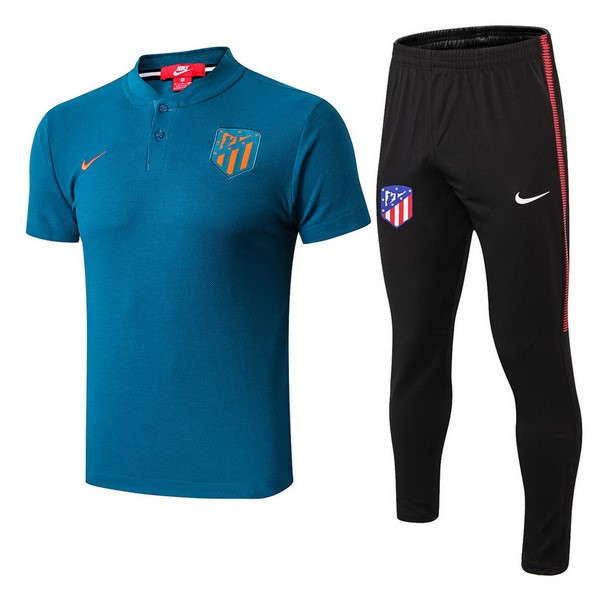 Polo Ensemble Complet Atletico Madrid 2018-19 Bleu Noir